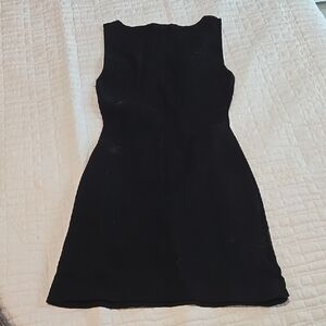 Zara Black Sleeveless, High Neck Dress